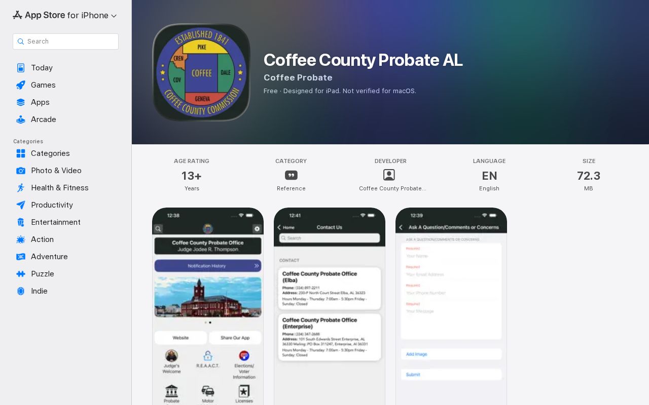 Coffee County probate records Probate app listing